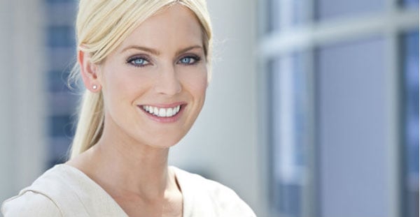 Woman smiling