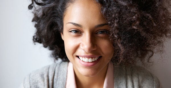 Woman smiling