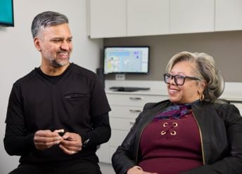 Dr. Muhammad with CascadesONE Dental Patient