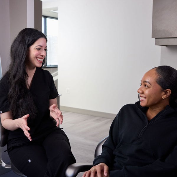Dr. Edelbi with CascadesONE Dental Patient